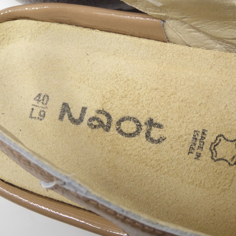 Naot Toka Women Sandals Tan Patent Leather Slingback Comfort 40EU / 9US - Picture 10 of 11